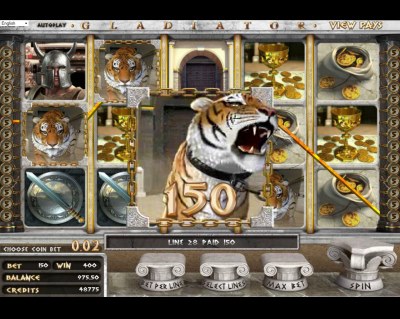 Jeu machine a sous Gladiator